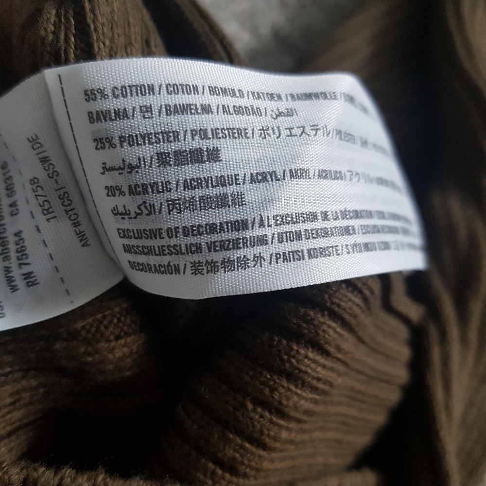 A&F waist slimming sweater (forest green) - Picture 3 of 9